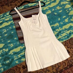 Zara White Sleeveless Dress
